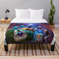 Trollhunters plush blanket - cozy throw featuring characters from the animated series