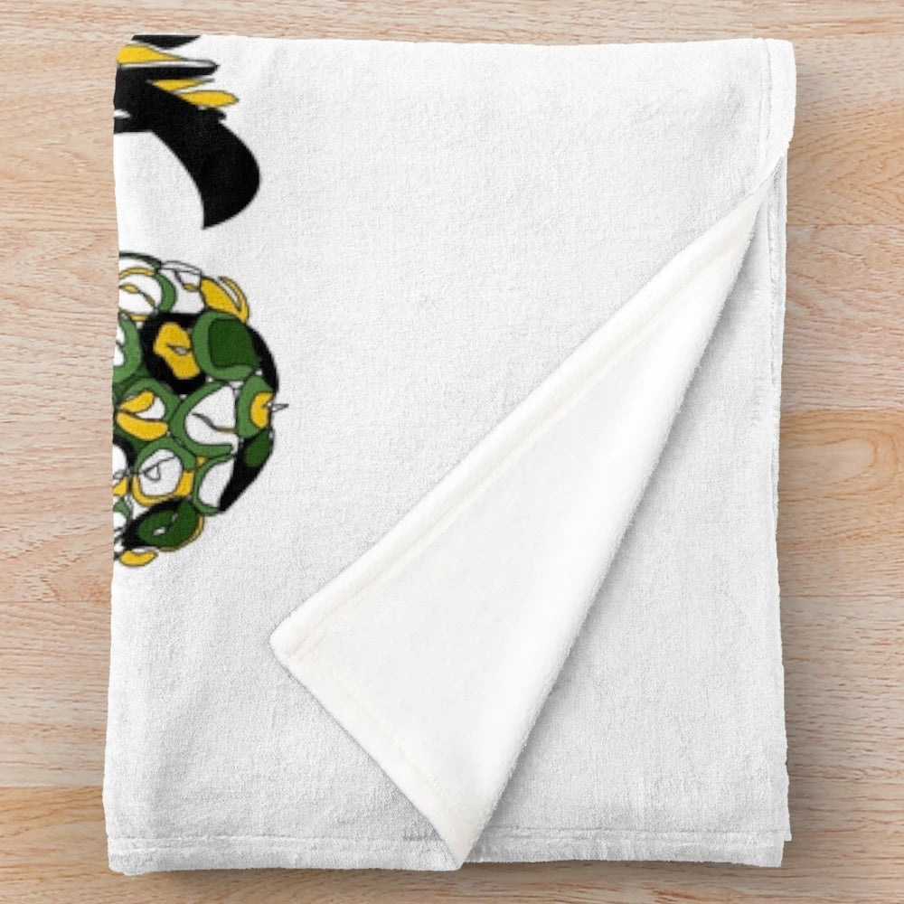 Soft, plush tropical-themed blanket for cozy home decor