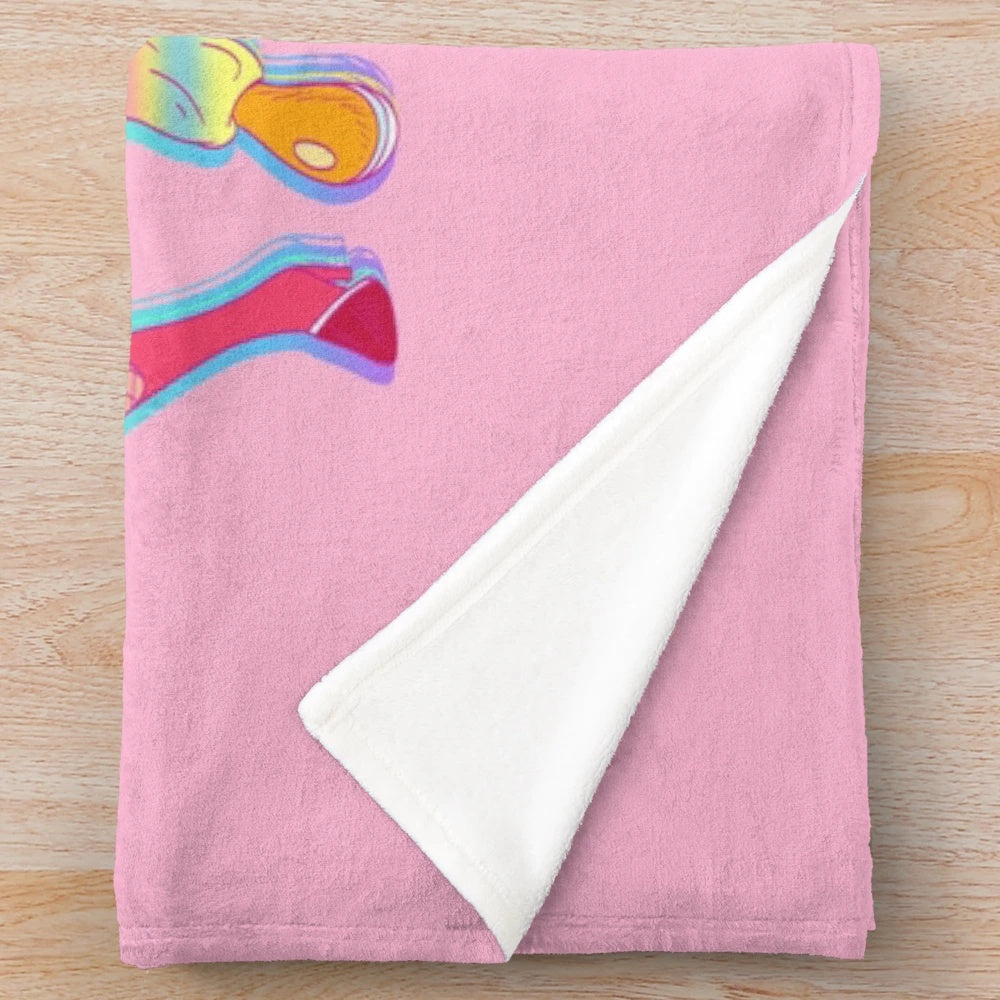 Tropical Magical Girl Plush Blanket with Pretty Cure Characters