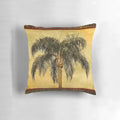 Tropical palm tree retro pillow with vintage Hawaiian palms design