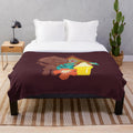 Polynesian Paradise Plush Blanket - Cozy and Soft Disney-Inspired Tropical Throw