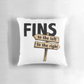 Tropical-themed throw pillow with parrothead, beach, and surfing design