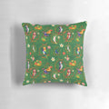 Colorful tropical tiki-themed pillow with Disney-inspired design