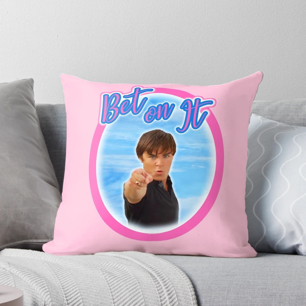 Troy Bolton from High School Musical Fan Art Inspired Pillow
