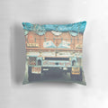 Truck horn-shaped decorative pillow with "Horn Please OK" text