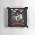 Kenworth truck themed decorative throw pillow
