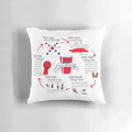 True American Rules Pillow - Funny College Drinking Game Themed Pillow