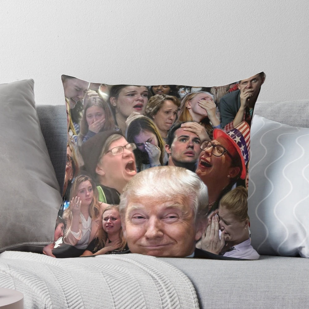 Trump 2020 Liberal Tears Pillow - Celebrate the win with this high-quality collectible item