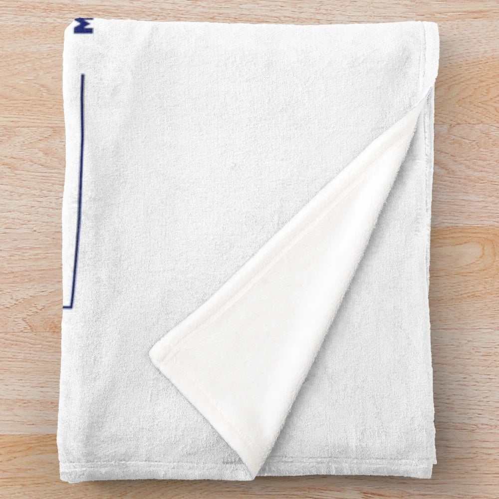 Trump-inspired plush blanket featuring the 45th president's name and branding