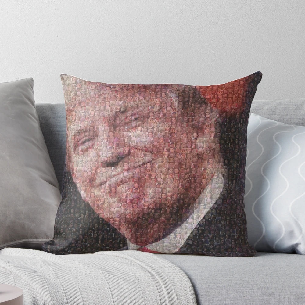 Soft, plush pillow featuring the image of Donald Trump, surrounded by liberal tears