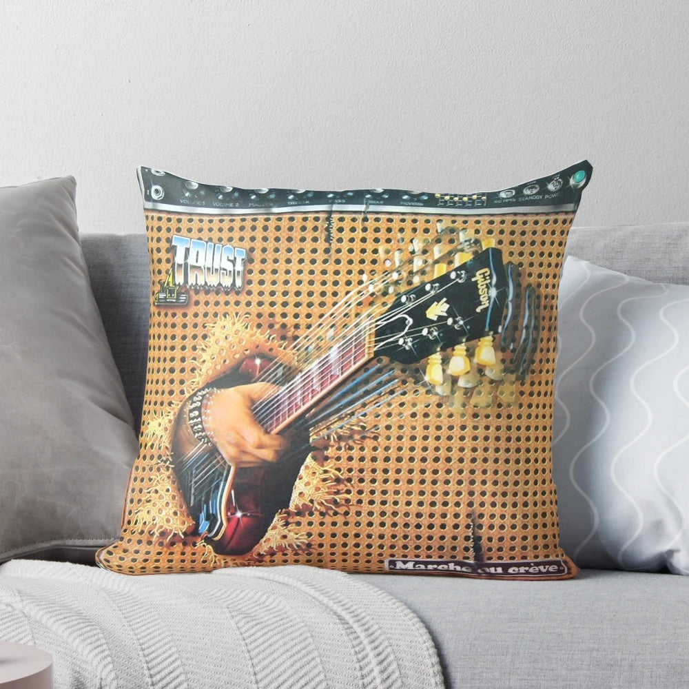 Trust - Marche ou crève Album 1981 French Hard Rock Band Pillow