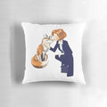 X-Files inspired pillow featuring Fox Mulder and Dana Scully