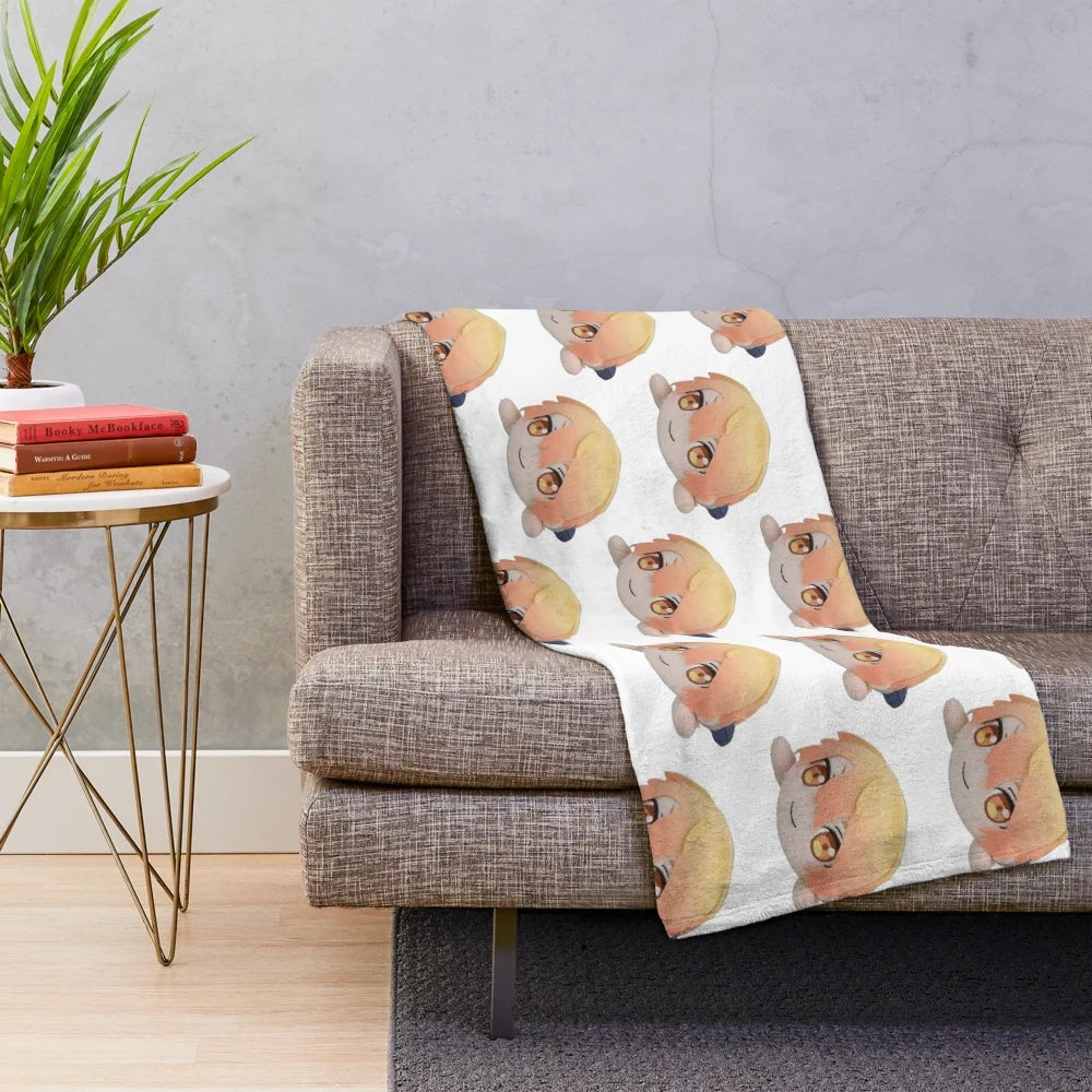 Tsukasa Tenma inspired plush blanket featuring Project Sekai characters