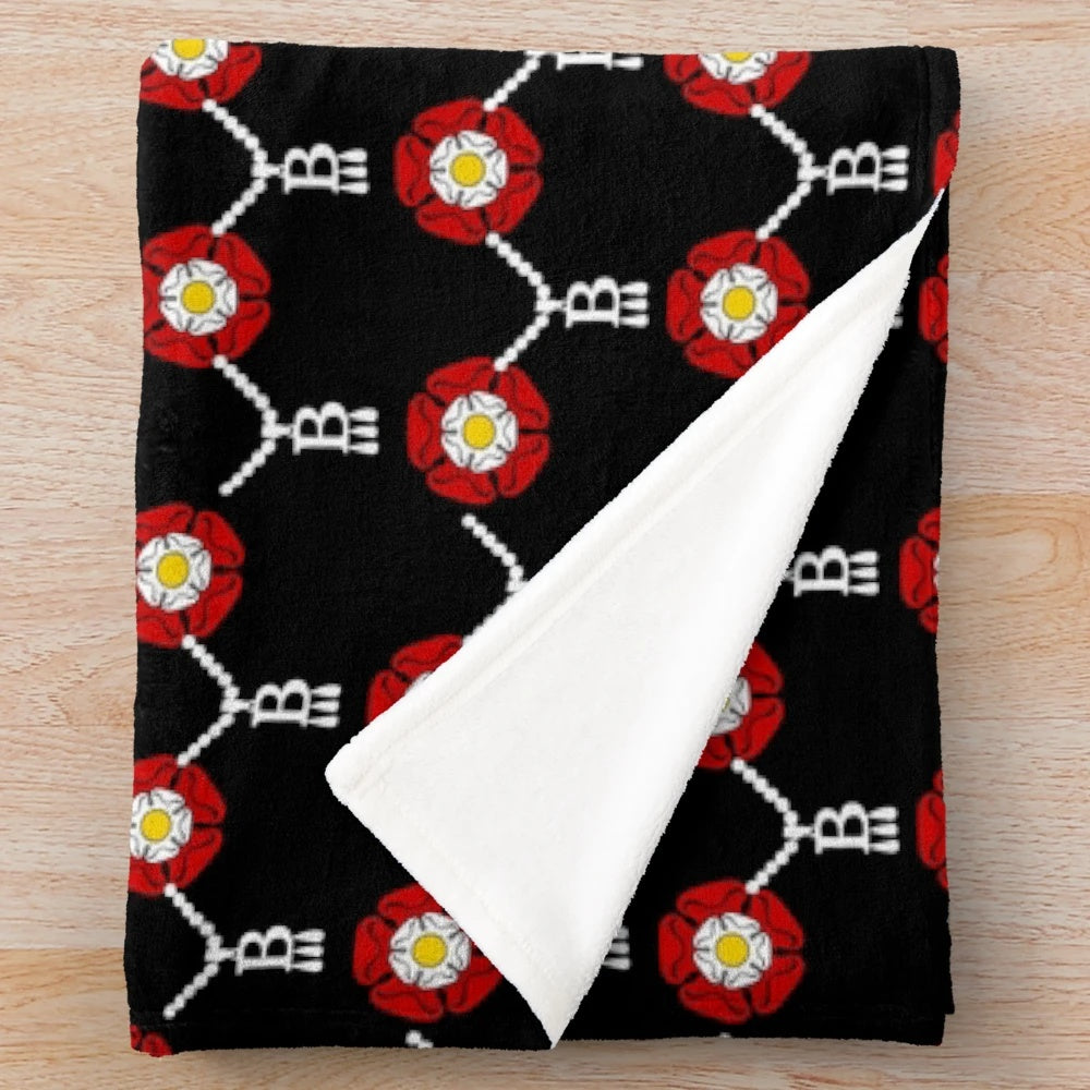 Anne Boleyn Tudor Rose Plush Blanket