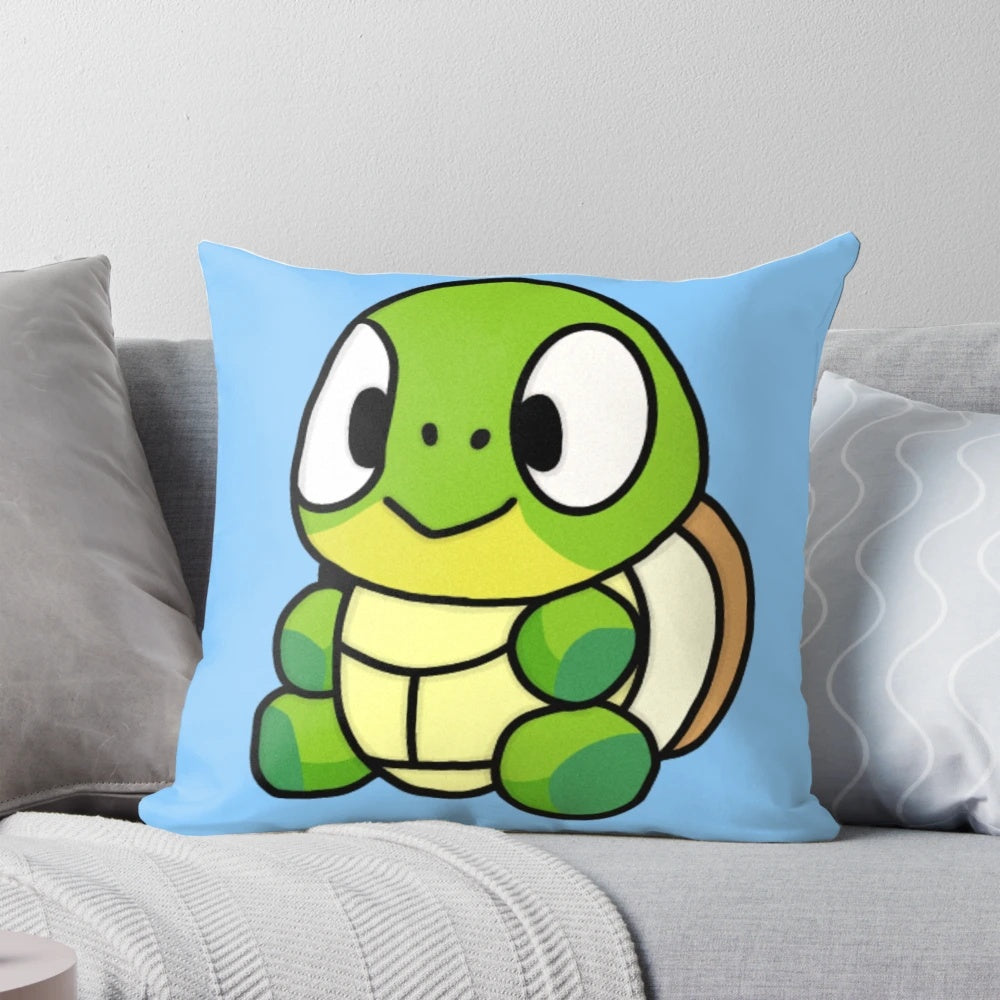 Turtleboy plush pillow featuring characters from the popular cartoon Bluey