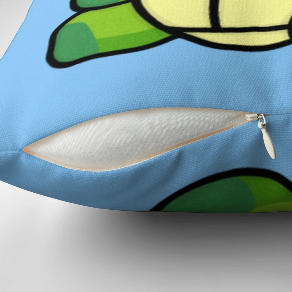 Turtleboy plush pillow featuring characters from the popular cartoon Bluey