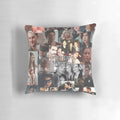 TVD custom photo collage throw pillow with personalized images and text