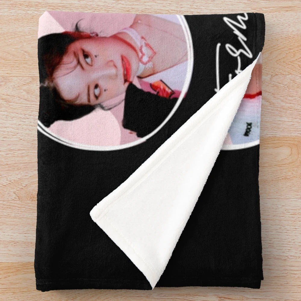 Twice plush blanket featuring the members of the popular kpop girl group
