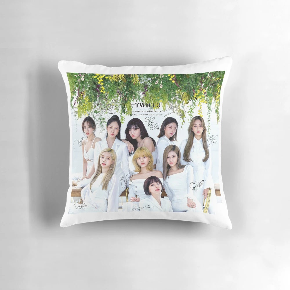 TWICE K-pop Pillow with Printed Autographs