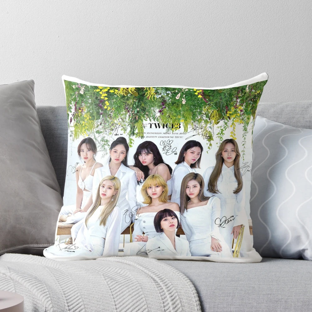 TWICE K-pop Pillow with Printed Autographs