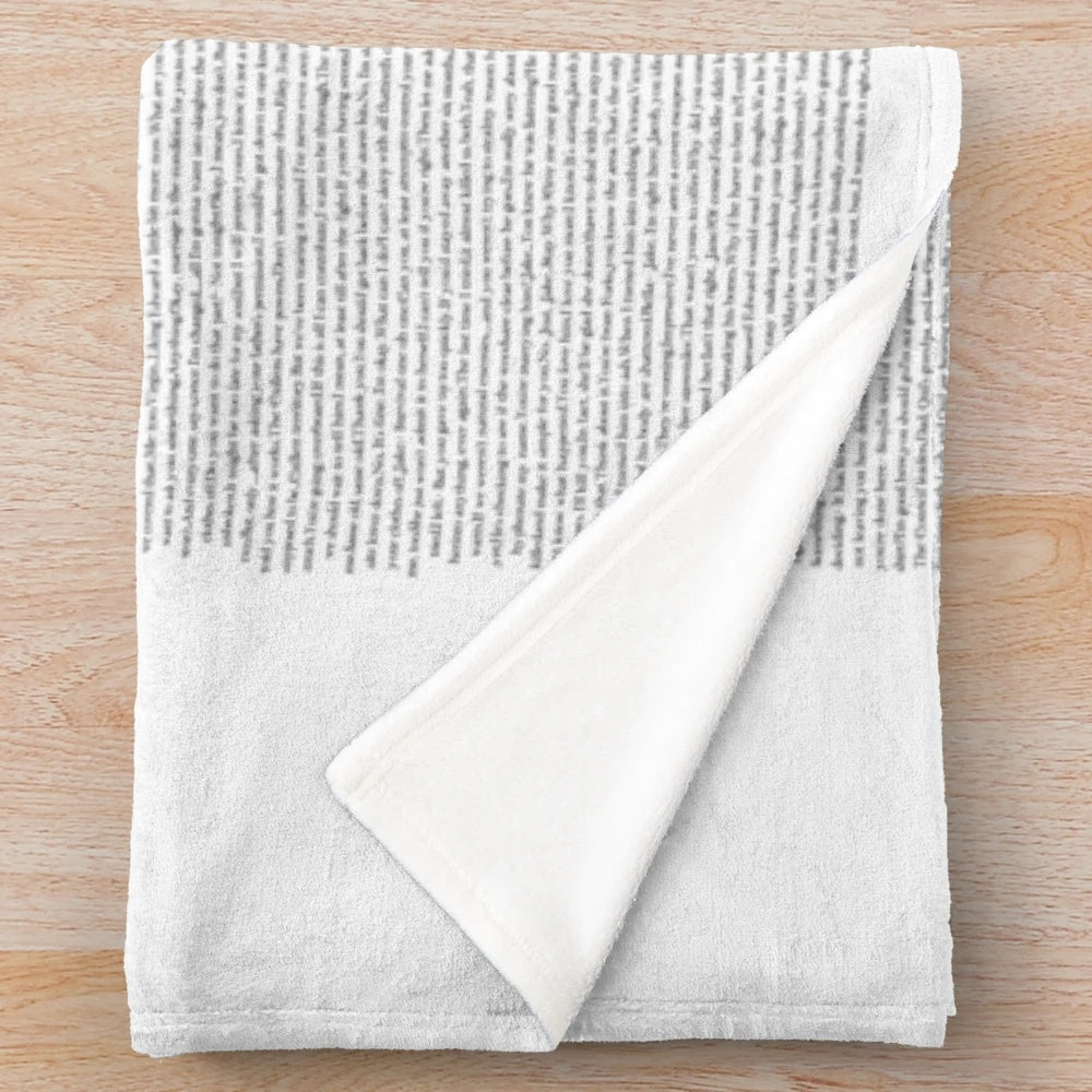 Twilight Eclipse Inspired Plush Blanket with Twilight Script Design