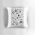 Twilight-inspired graphic pillow with Edward Cullen and Bella Swan