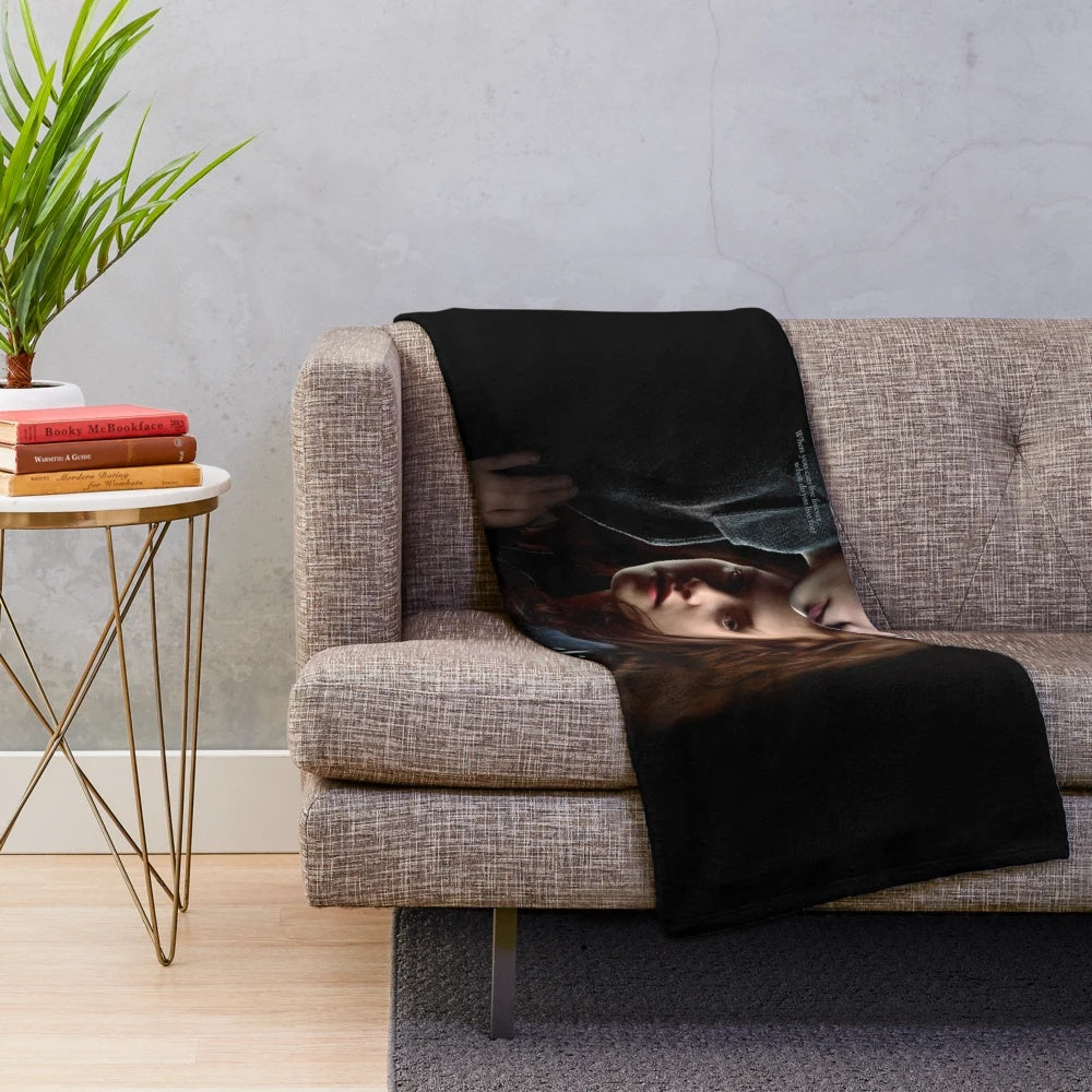 Twilight-inspired plush blanket in a soft and cozy design