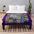 Twilight Saga Eclipse inspired plush blanket with Bella Swan fanart design