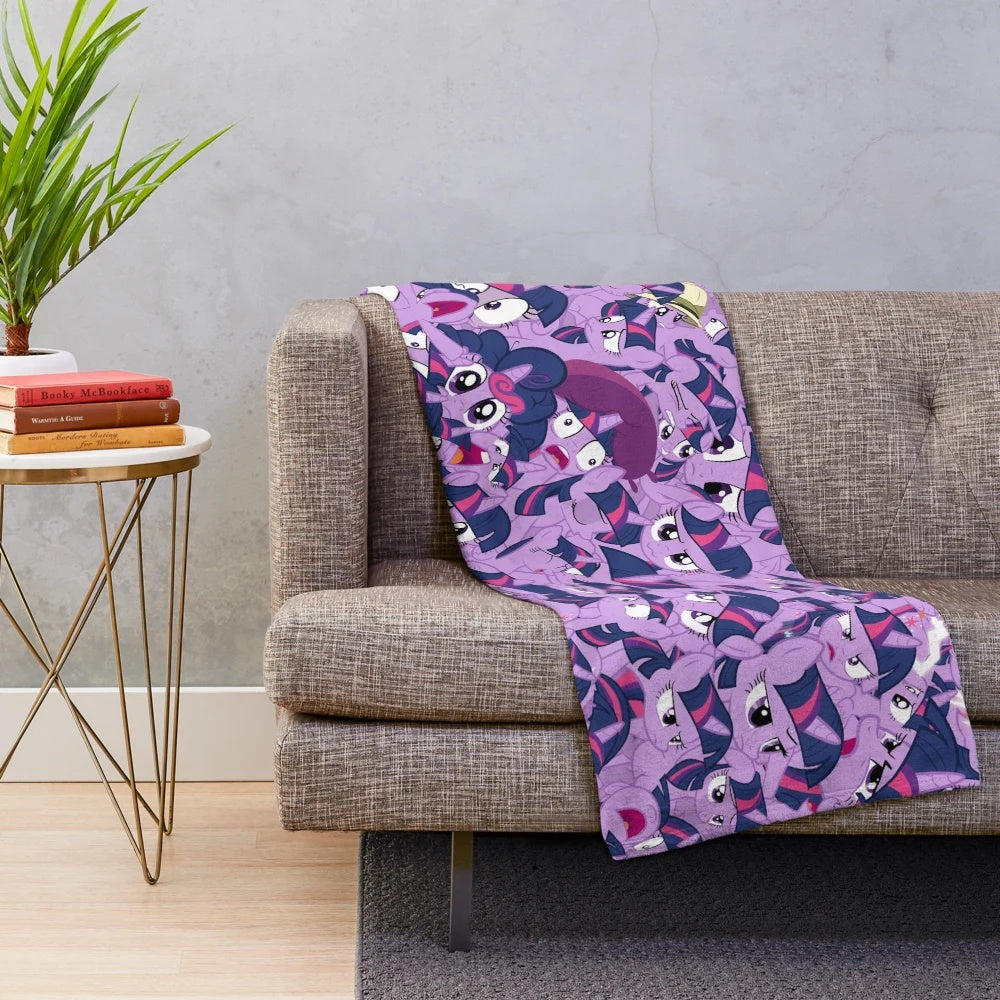 Twilight Sparkle inspired plush blanket with vector art design
