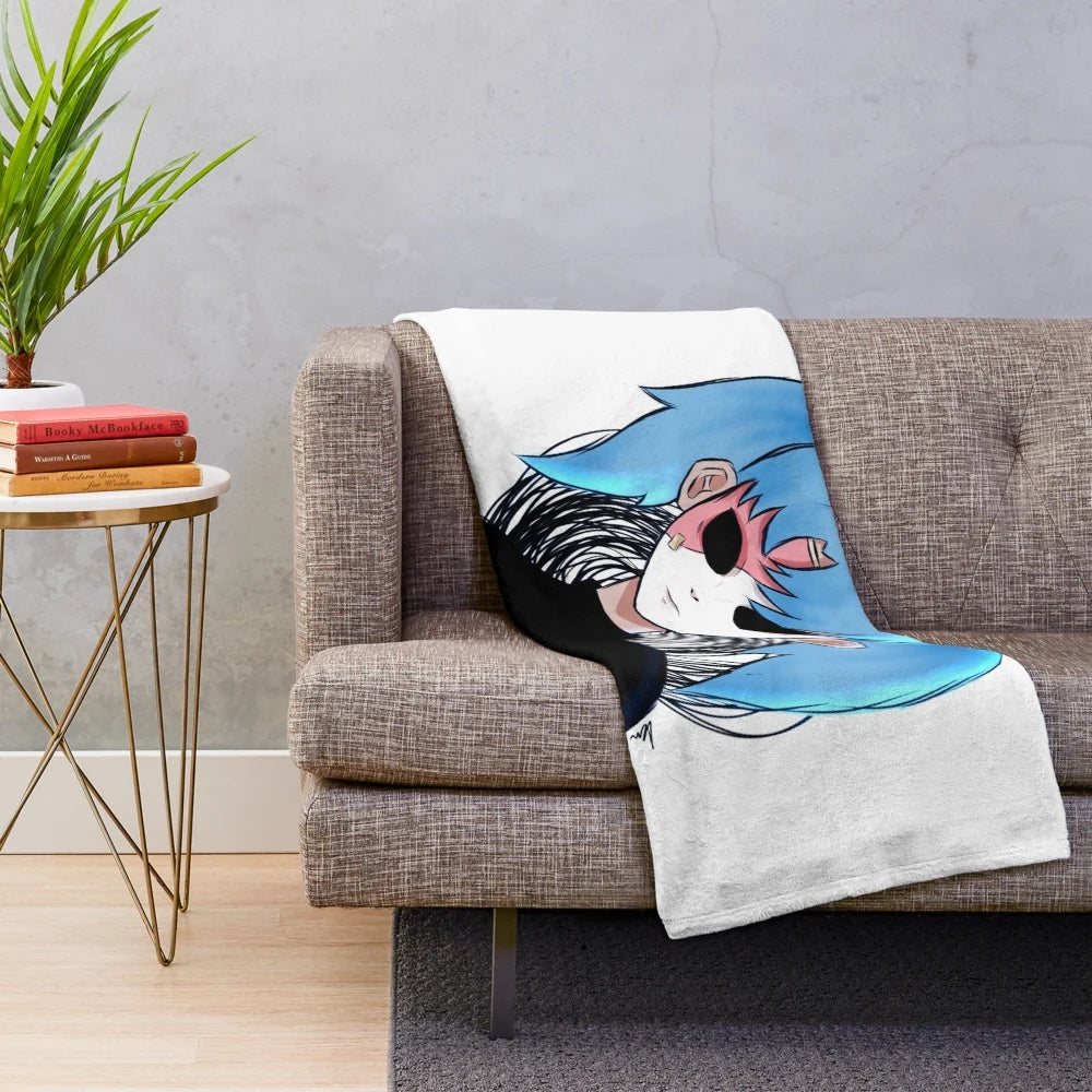 Sally Face inspired plush blanket featuring creepy and twisted artwork from the game