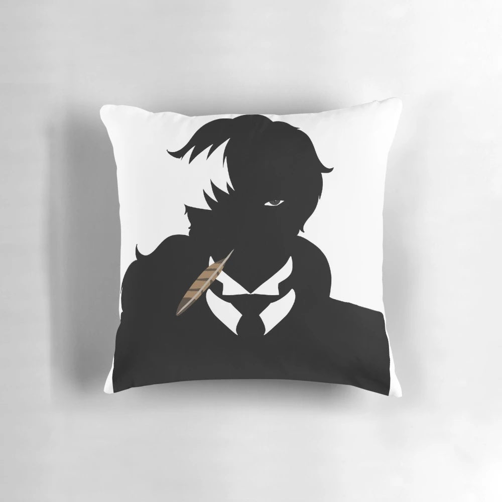 Twisted Samurai Ace Attorney Pillow featuring characters from the Ace Attorney video game series