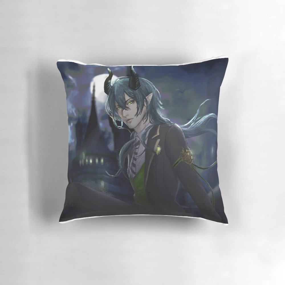 Twisted Wonderland Malleus Draconia anime-inspired pillow for home and bedroom decor