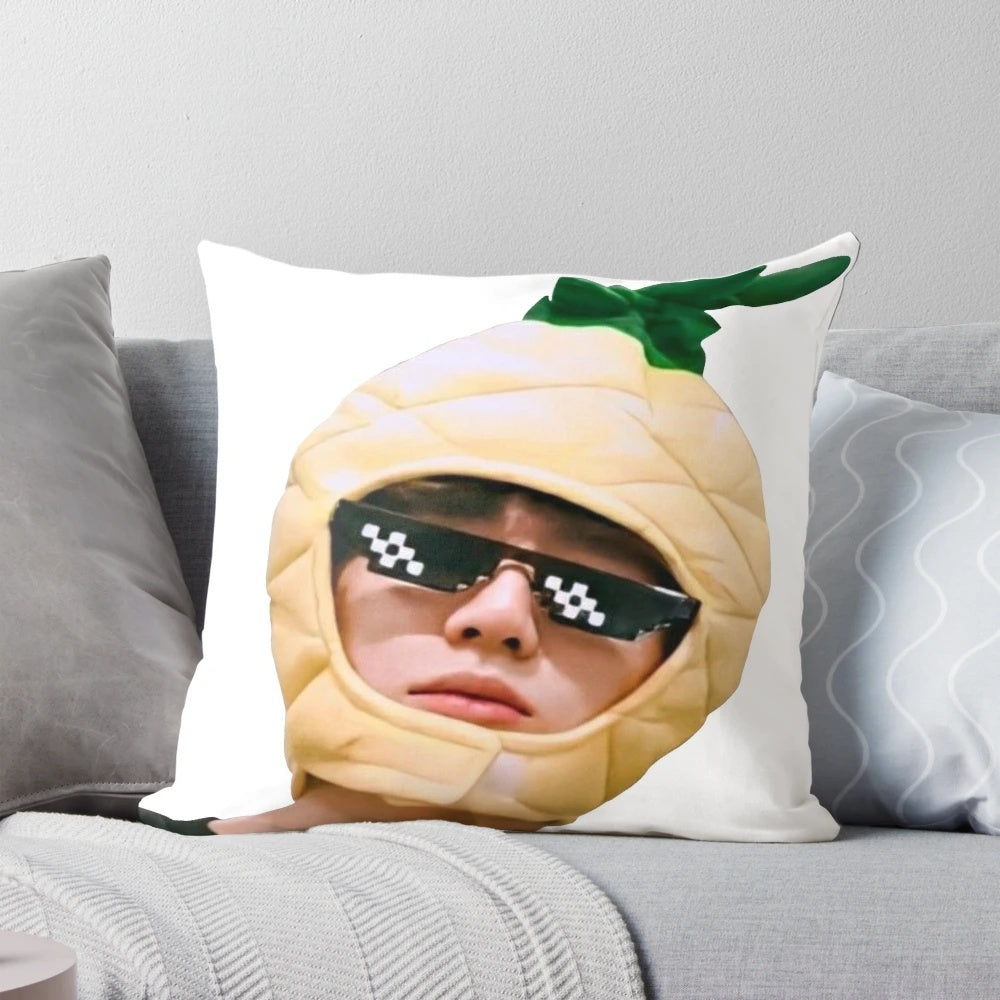 Soft and cozy pillow featuring TXT member Beomgyu, a must-have for TXT fans.