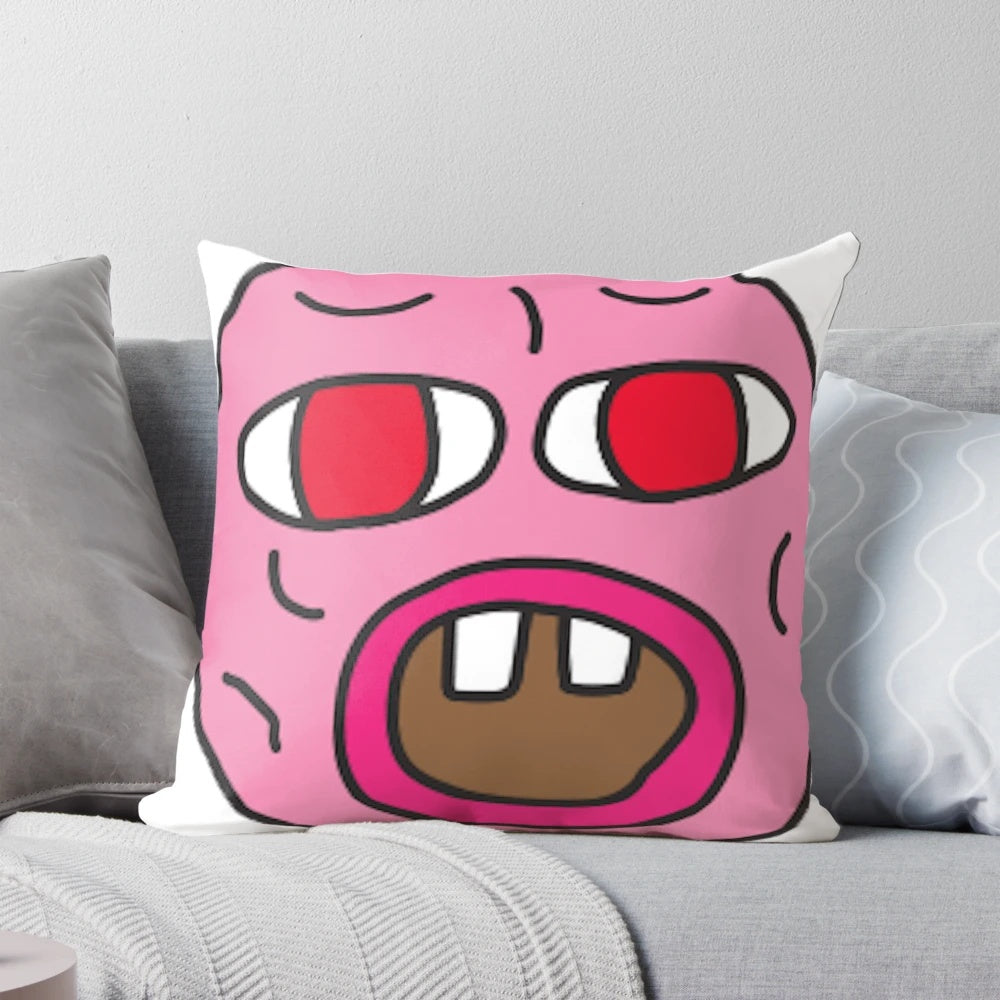 Tyler the Creator Cherry Bomb Logo T-Shirt Pillow featuring iconic hip hop music and street style