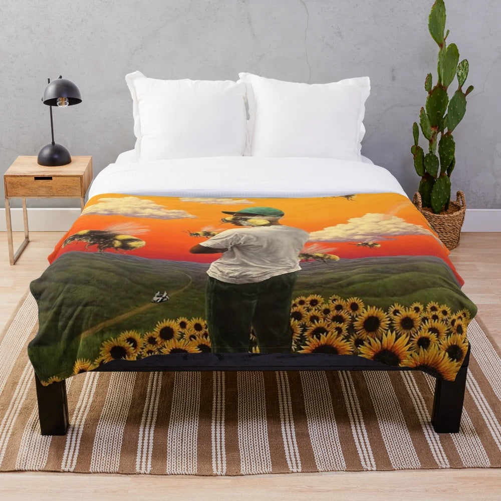 Tyler the Creator Flower Boy inspired plush blanket
