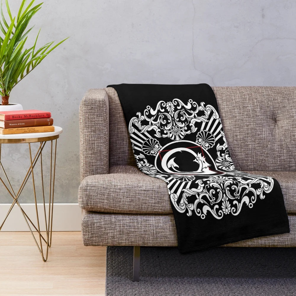 Tzimisce vampire clan symbol plush blanket featuring a gothic dragon design