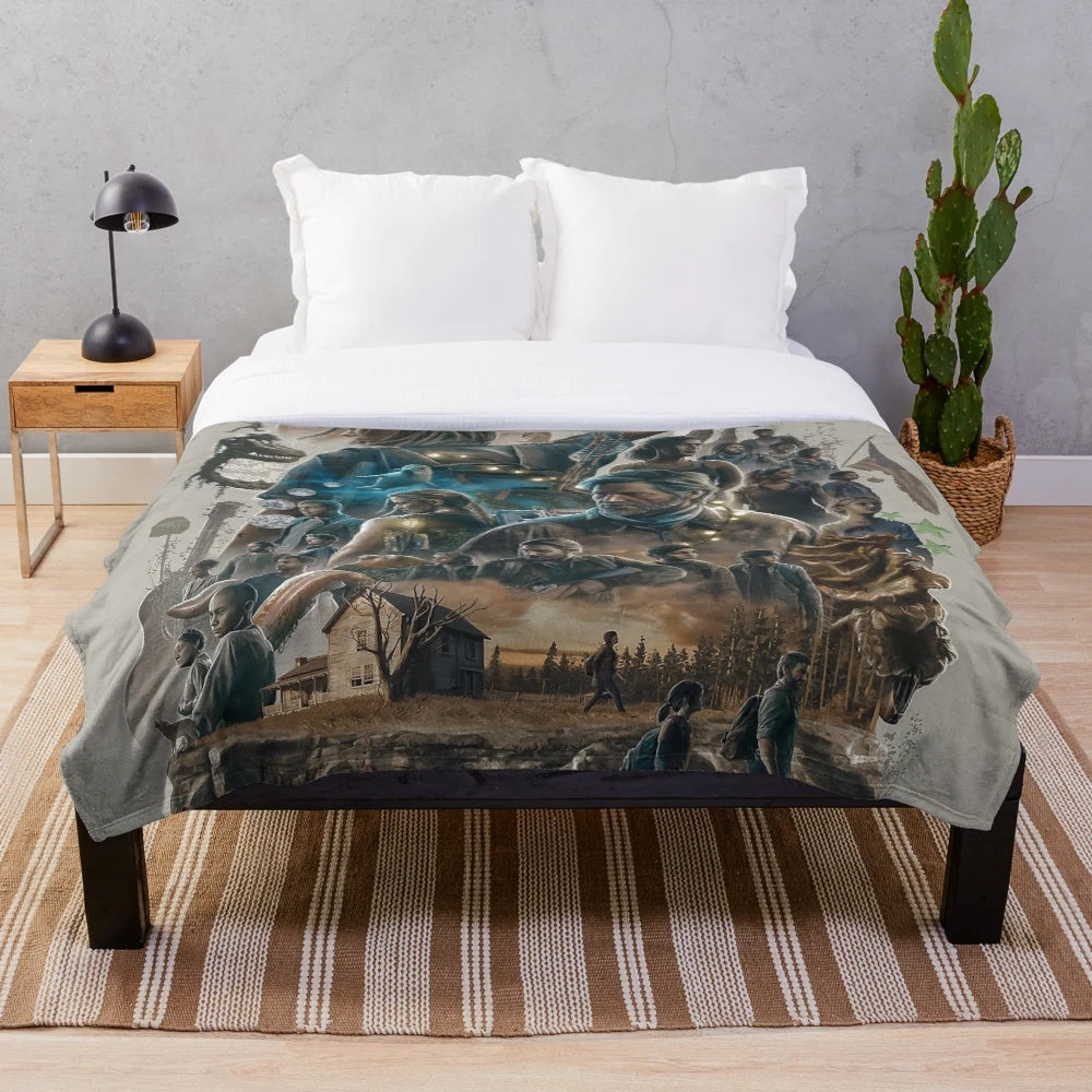 Cozy plush blanket inspired by the hit game "The Last of Us
