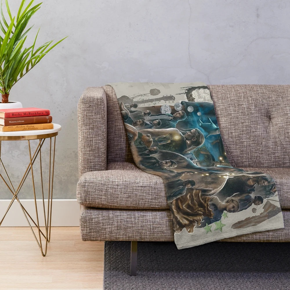 Cozy plush blanket inspired by the hit game "The Last of Us