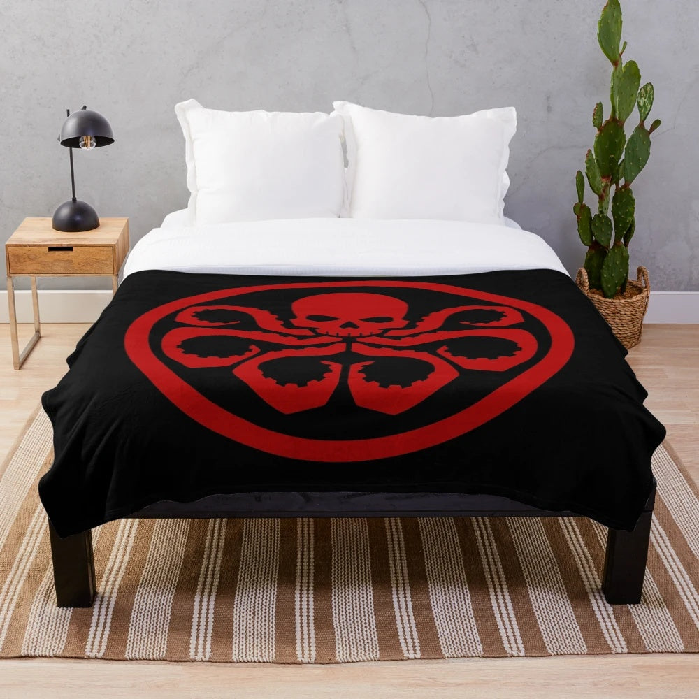 Hydra-inspired plush blanket