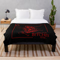 Ultrakill inspired plush blanket featuring the Ultrakill meme design