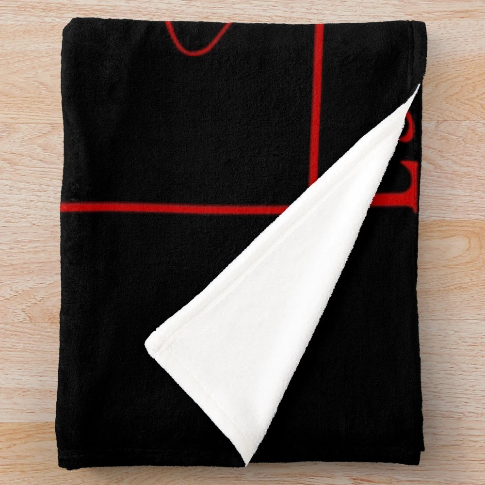 Ultrakill inspired plush blanket featuring the Ultrakill meme design