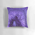 Ultraviolet agate faux mineral gemstone decorative throw pillow