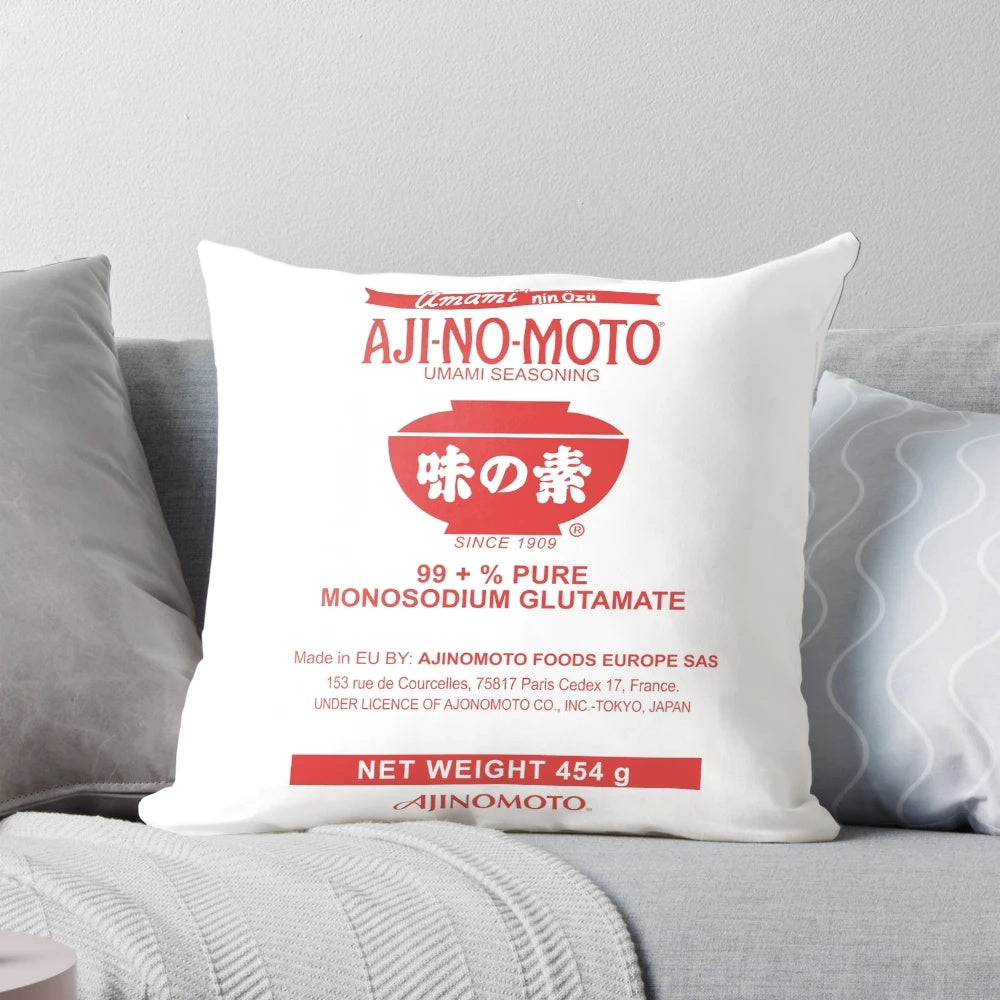 Monosodium Glutamate (MSG) seasoning powder in a pillow-shaped packaging