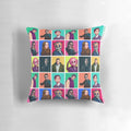 Umbrella Academy Pillow featuring a collage of the main characters from the Netflix series