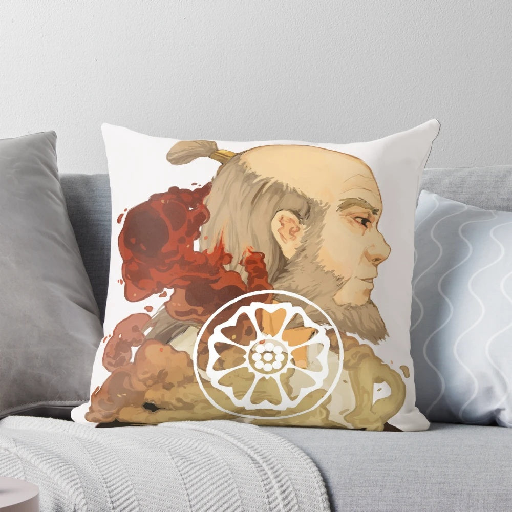 Plush Iroh pillow, from the popular anime series Avatar: The Last Airbender
