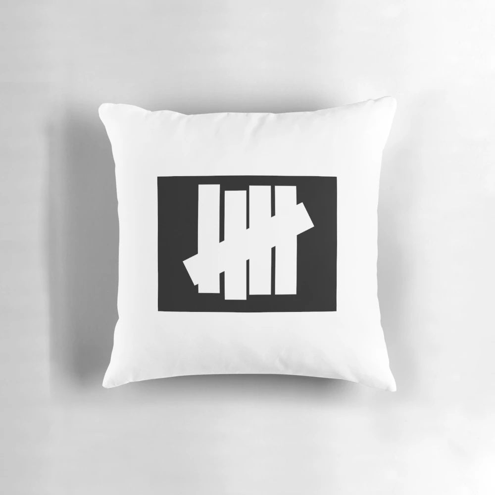 Undefeated Pillow featuring Jordan collaboration design and UNDFTD branding