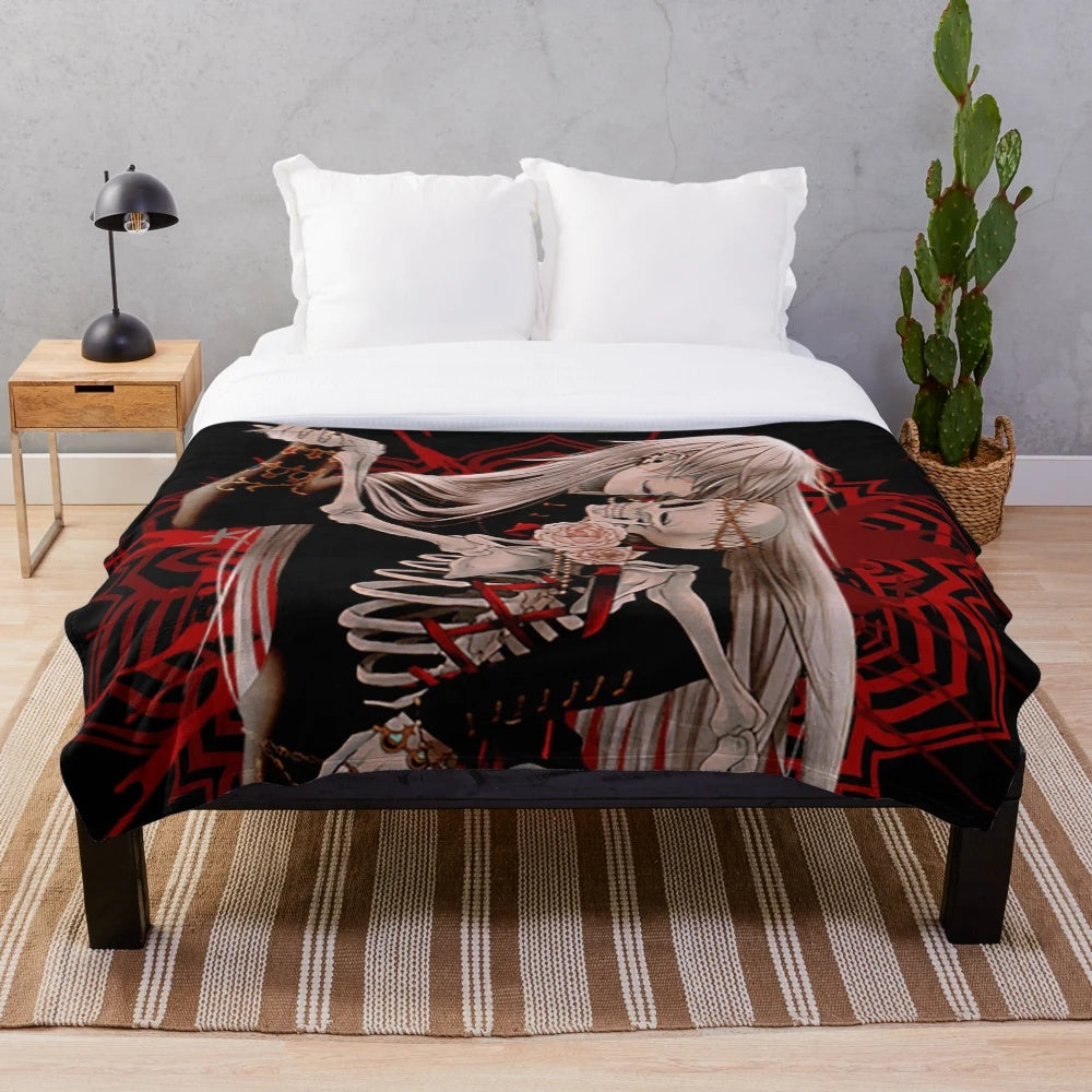Undertaker Inspired Black Butler Plush Throw Blanket
