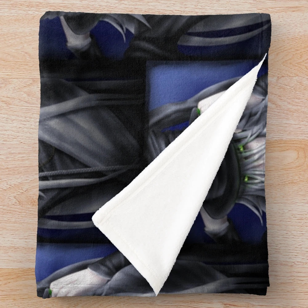 Soft plush blanket featuring the Undertaker character from the anime/manga Black Butler