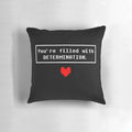 Undertale Determination Pixel Art Pillow
