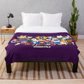 Undertale Plush Blanket featuring game characters